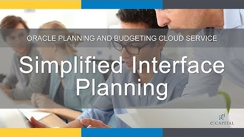 Simplified Interface Planning Task Types [Oracle PBCS Update - June 2018]