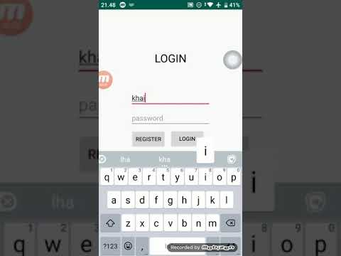 Aplikasi login khairumi