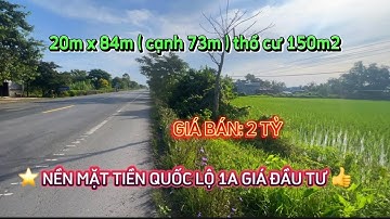 ⭐️ BÁN NỀN MẶT TIỀN QUỐC LỘ 1A GIÁ ĐẦU TƯ MỸ XUYÊN SÓC TRĂNG #bđs_đầu_tư