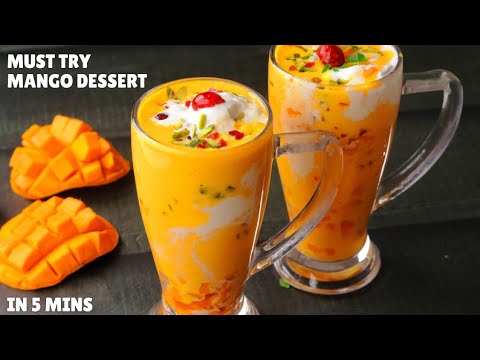 If You Have Mango & Milk, You Must Try This Unique Mango Recipe | 5-Minute Mango Mastani