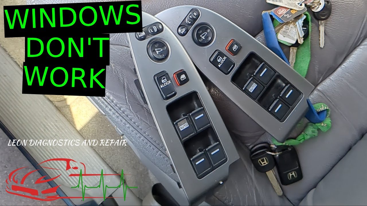 2009 HONDA ODYSSEY WINDOWS NOT WORKING