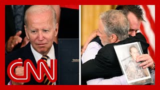 'We owe you big': See how Biden honored Jon Stewart before signing bill
