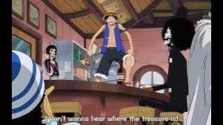 Usopp asks about one piece and Rayleigh challenges Luffy