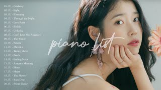 IU chill piano playlist 2021 | for relaxing, studying, sleeping..