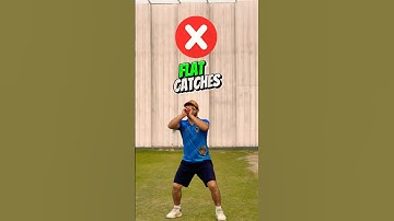 Flat catches Secret #cricket  #fieldingdrills #ipl #cricketpractice #ytshorts
