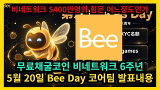 무료채굴코인 비네트워크 6주년 Bee Day 코어팀 발표내용