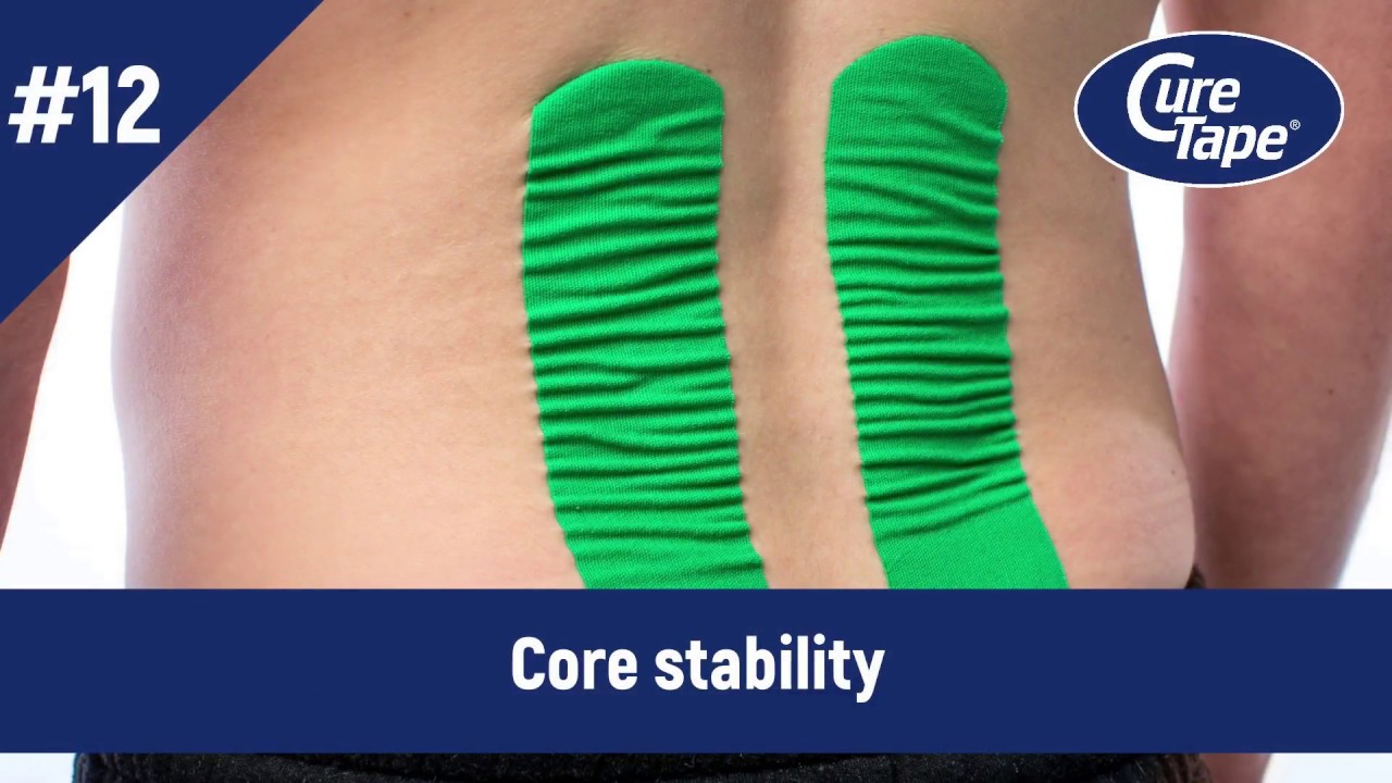 Tape Core Configuration How to tape core stability | Medical Taping | CureTape - YouTube