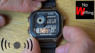 How To Easily Test Alarm On Casio Royale Watch Ae1200Wh - Beginners Guide