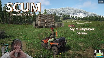 SCUM Multiplayer Game Play | My G Portal Server | Our First Player Run Trader Store and More
