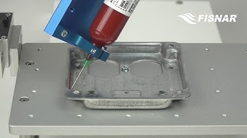 Gasketing onto Vertical Wall with 4-Axis Robot - Fisnar