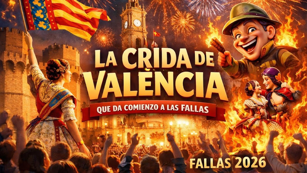 LA CRIDA DE LAS FALLAS 2026 VALENCIA - Acto Completo.