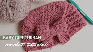 crochet turban for baby girl / and for all sizes