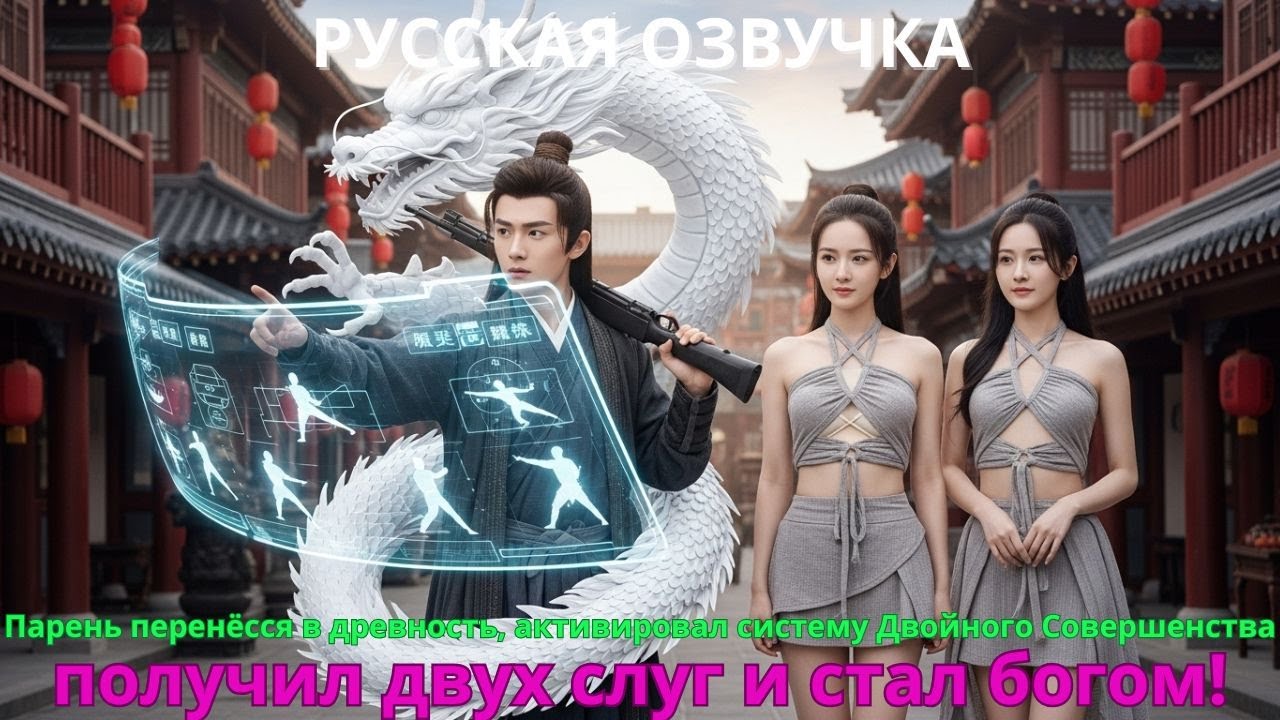 Парень перенёсся в древность активировал систему Двойного Совершенства получил двух слуг стал богом