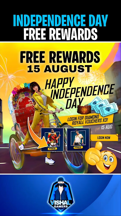 Independence Day Free Rewards in Free Fire 😹 #shorts #freefiremax