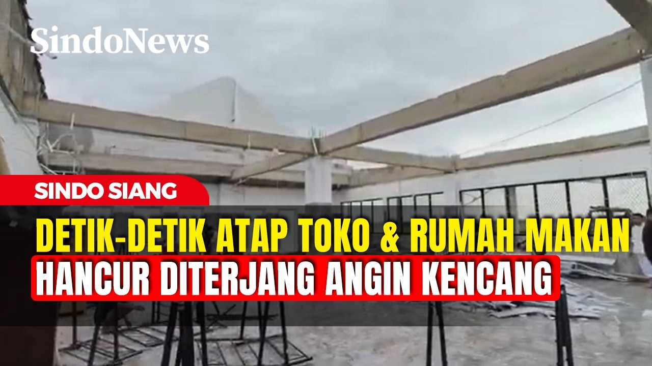 Atap Toko dan Rumah Makan di Maros Hancur Diterjang Angin Kencang | Sindo Siang | 28/02 |Part 01