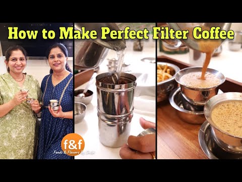 How to make filter coffee - Make at home with my friend Usha      