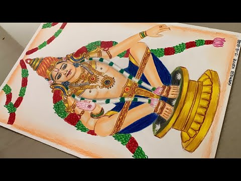 Ayyappa swamy pencil sketch | ayyappa swamy pencil drawing - YouTube