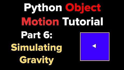 Simple Object (Sprite) Motion Gravity