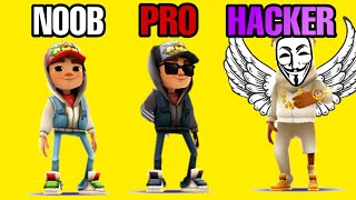 NOOB vs PRO vs HACKER - Subway Surf