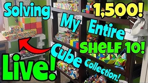 Solving My ENTIRE Cube Collection! (Shelf 10!) 🤯🔥 | Cubing With Jagger #rubikscube #cubing #live