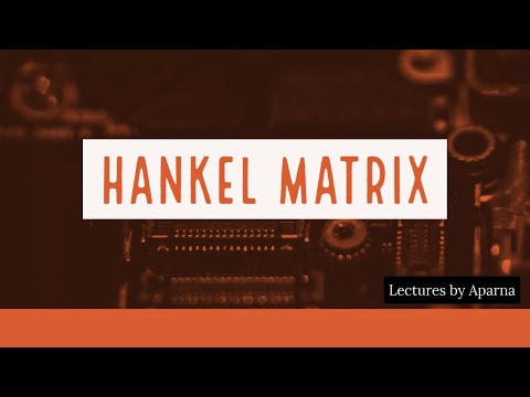 HANKEL MATRIX| TYPES OF MATRICES| VERY EASY
