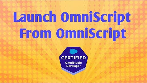 Launch OmniScript from OmniScript | Pass ContextId to OmniScript | Navigate Action | OmniStudio