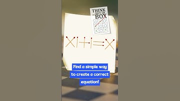 Matchstick puzzle - We