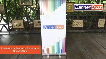 Installation of Banner on Retractable Banner Stand