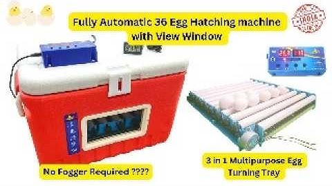 Updated View window 36 Egg Incubator Fully Automatic machine | Egg Hatching machine 2025