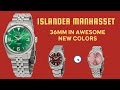Dress watches you gotta see - Islander 36mm Manhasset is back in 3 awesome colors!