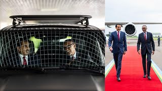 President Kagame Welcomes Qatars Emir Sheikh Tamim Bin Hamad Al Thani In Rwanda