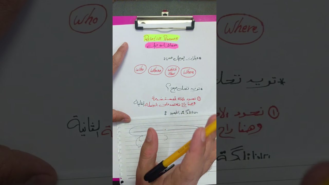 انجليزي السادس اعدادي 2024 | اليونت الخامس | محاضرة 10 | ضمائر الوصل