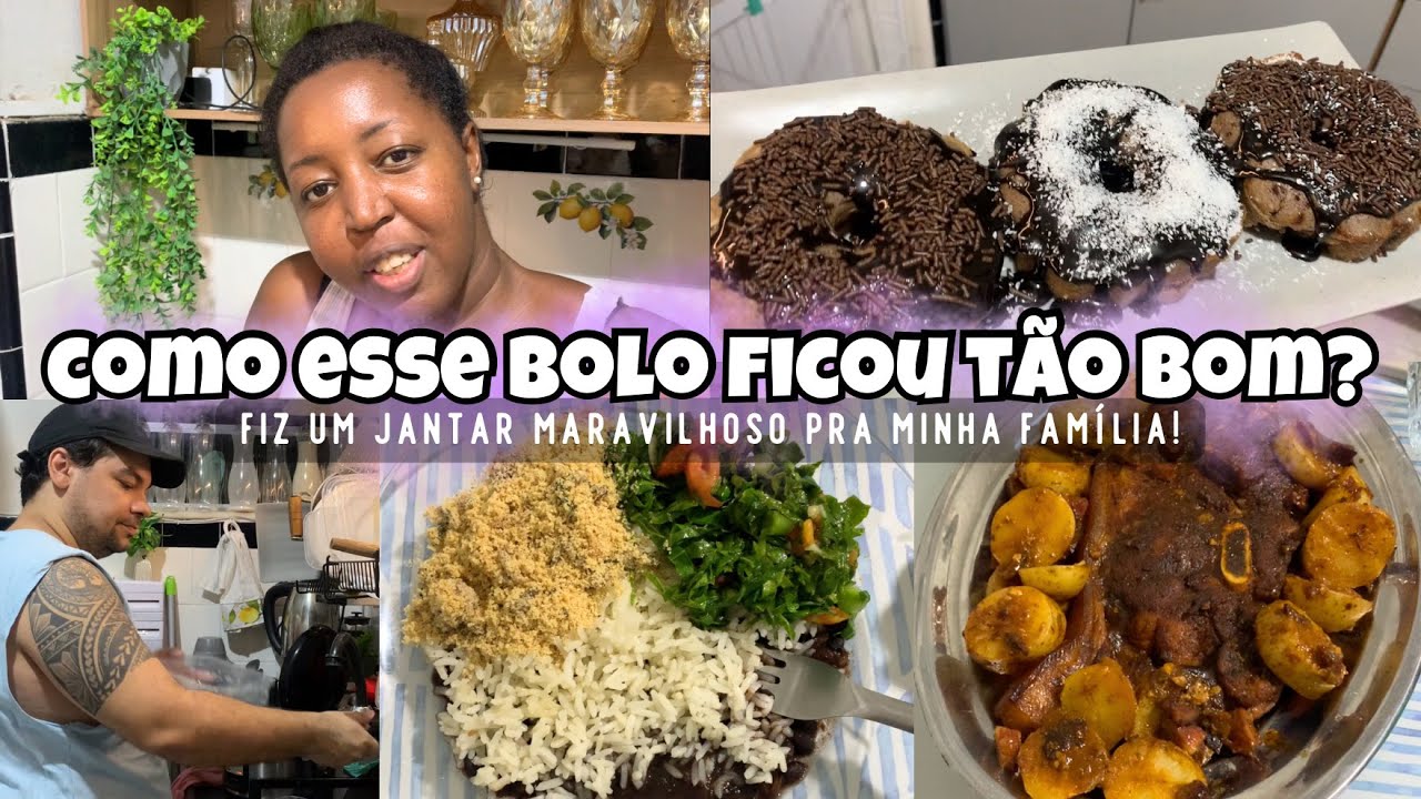  COMO O BOLO FICOU TÃO BOM?  FIZ UM JANTAR MARAVILHOSO PRA FAMÍLIA 