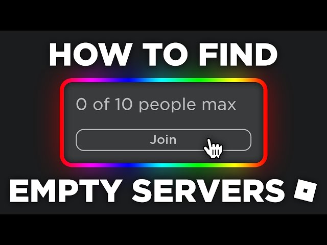 OLD/OUTDATED) Roblox  How To Find Empty Servers 