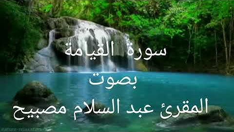 سورة القيامة بصوت القارئ عبد السلام مصبيح بالصيغة المغربية