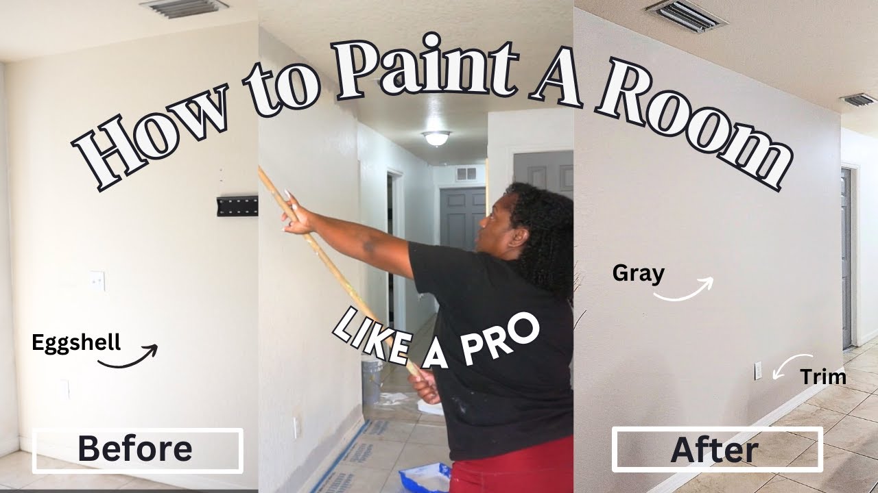HOW TO PAINT YOUR LIVING ROOM// BASIC PAINTING TIPS// DIY - YouTube