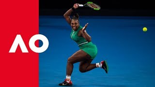 Celebrity Serena attacks Halep serve | Australian Open 2019 Profile