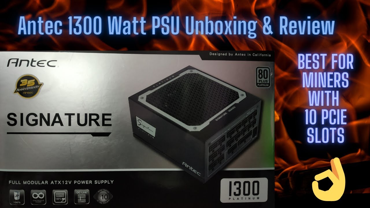 Antec Power Supply 1300 Watt Unboxing and Review |  Antec PSU for Mining & Gaming