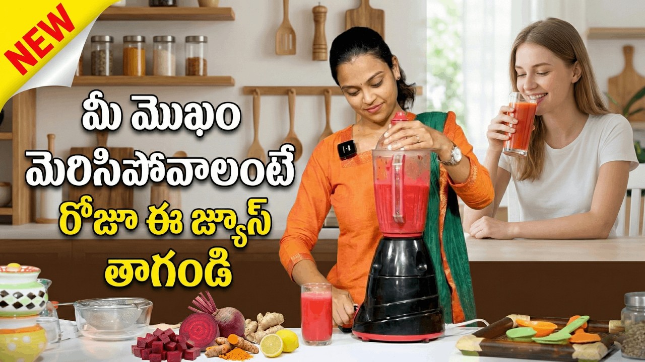 Skin Brightening Juice Recipe | Beauty Drink by Sahiti Yoga