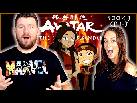My wife and I watch Avatar: The Last Airbender for the FIRST time || Book 3 Episode 1-3