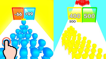Color Run Crowd - Color Crowd Run - All Levels iOS Android GamePlay