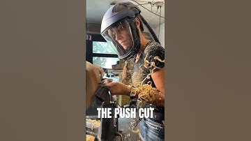 Push Cut Bowl Turning #woodworking #bowlgouge #woodturning #lathe