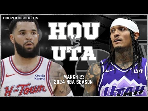 Utah Jazz vs Houston Rockets Full Game Highlights | Mar 23 | 2024 NBA Season