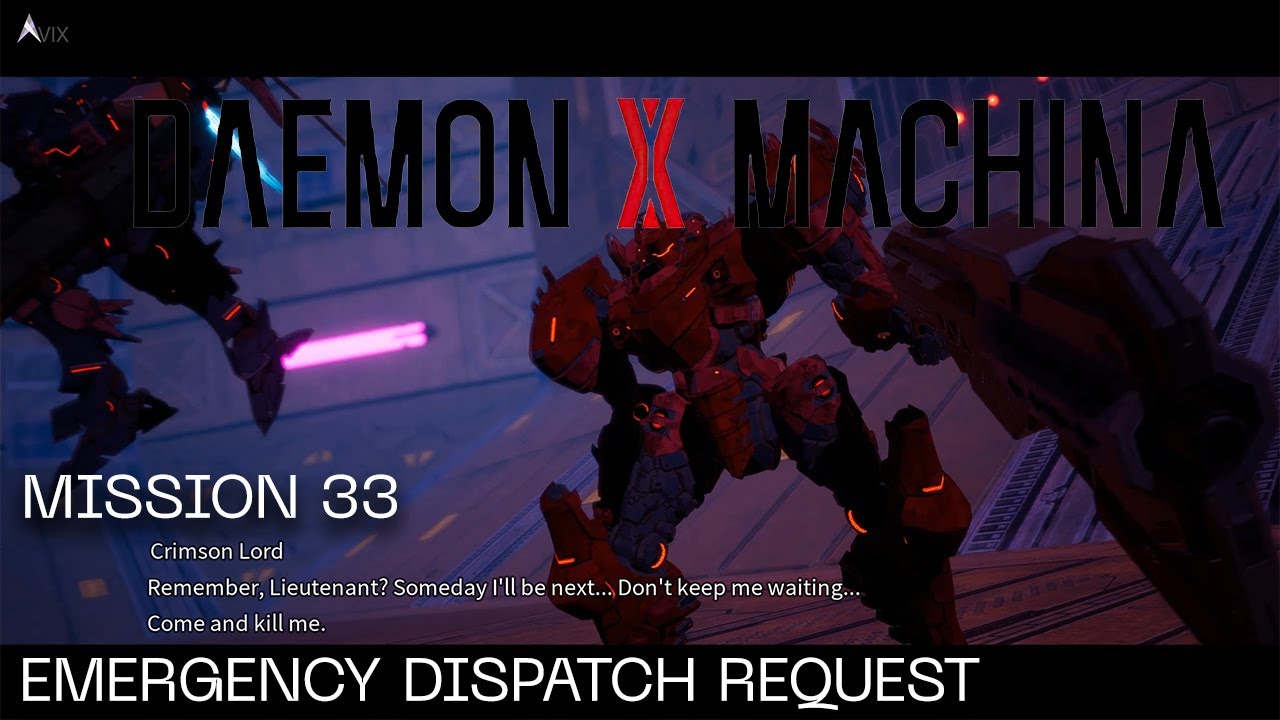 Daemon x machina mission 33 emergency dispatch request youtube