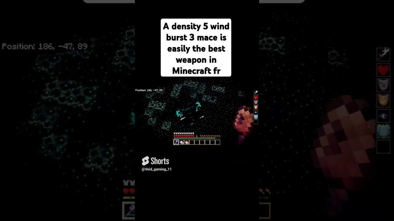 POV: You have a density 5 wind burst 3 mace in Minecraft