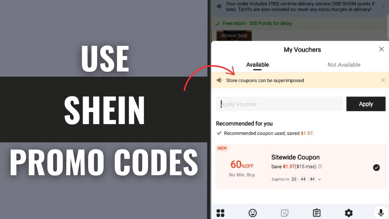 How To Use Promo Code On Shein App - YouTube