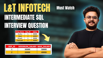 L&T Infotech Interview Question | Intermediate SQL Interview Question | Deepankar Pathak