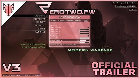 ZeroTwo.pw V3.0 MW2 1.14 - OFFICIAL TRAILER