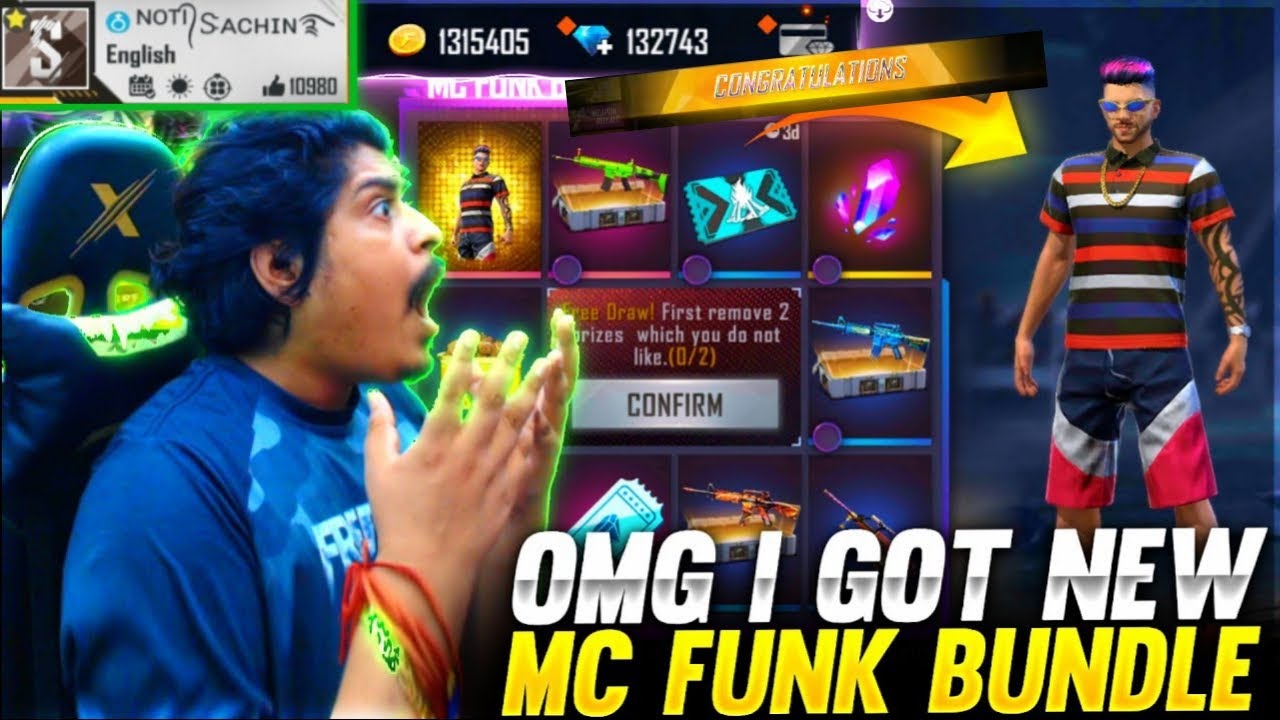 I Got New Mc Punk Bundle In Free Fire🔥 MC Funk Bundle Faded Wheel 👌 Free Fire New Event Today 😀