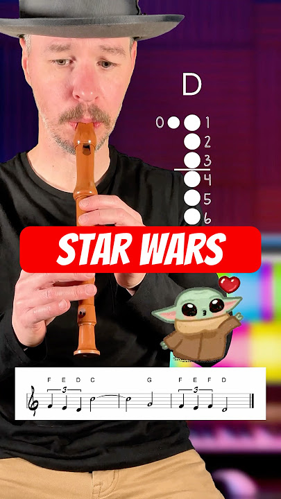 Star Wars Theme Song Recorder Tutorial #recorder #tutorial
